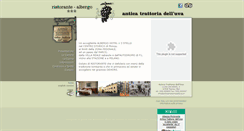 Desktop Screenshot of anticatrattoriadelluva.it
