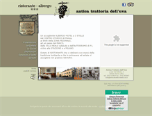 Tablet Screenshot of anticatrattoriadelluva.it